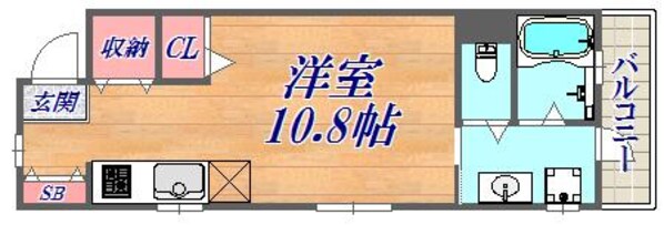 南本町リーフハイツの物件間取画像